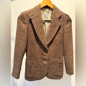 Burberry Taupe Wool Blazer